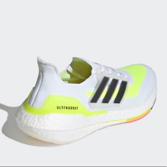 adidas UltraBOOST 21 White Solar Yellow - Picture 6 of 8